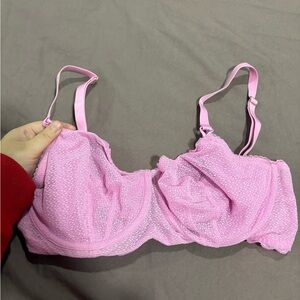 Auden Light Pink Textured Bra